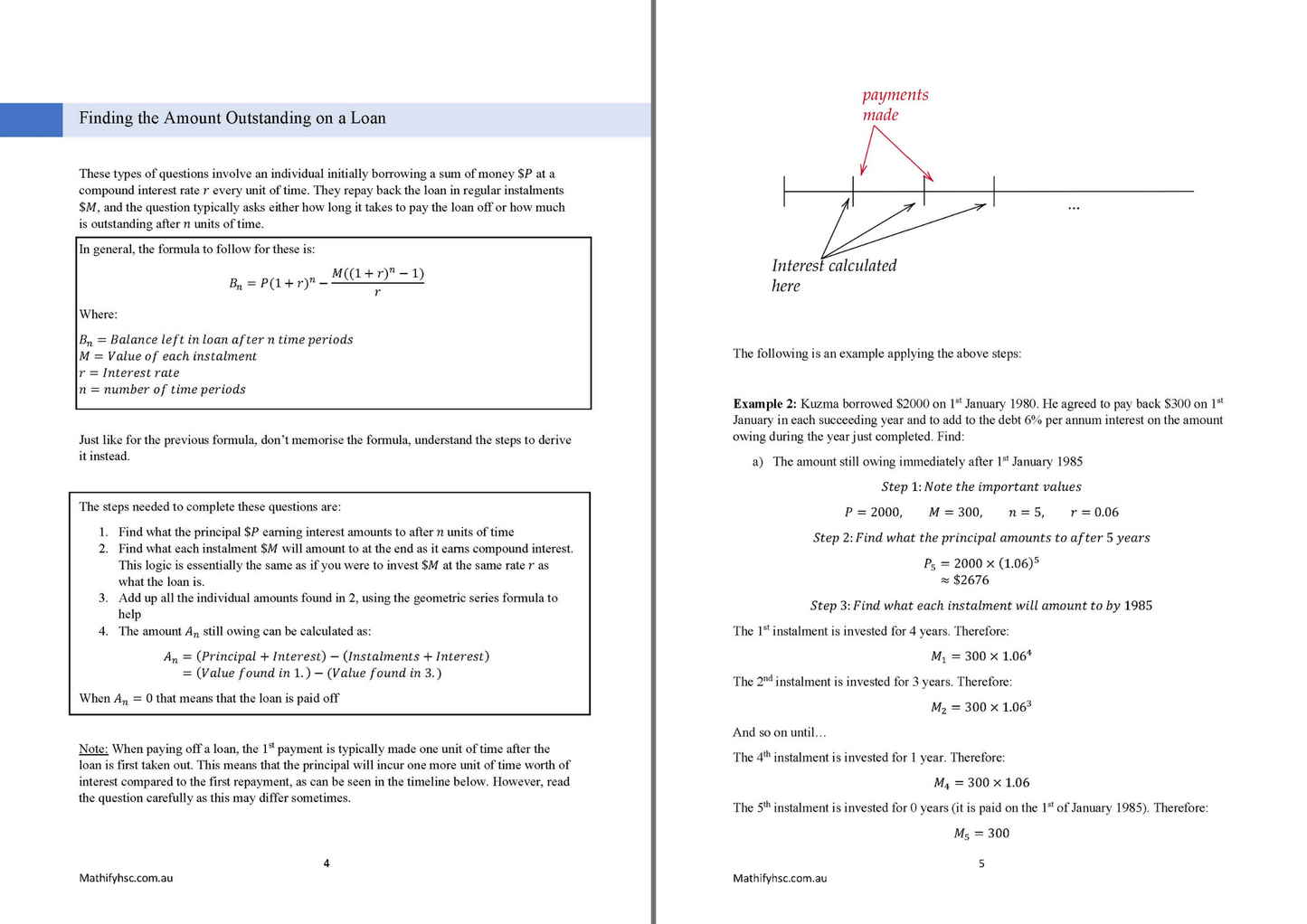 Financial Mathematics Workbooks Set