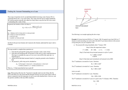 Financial Mathematics Workbooks Set