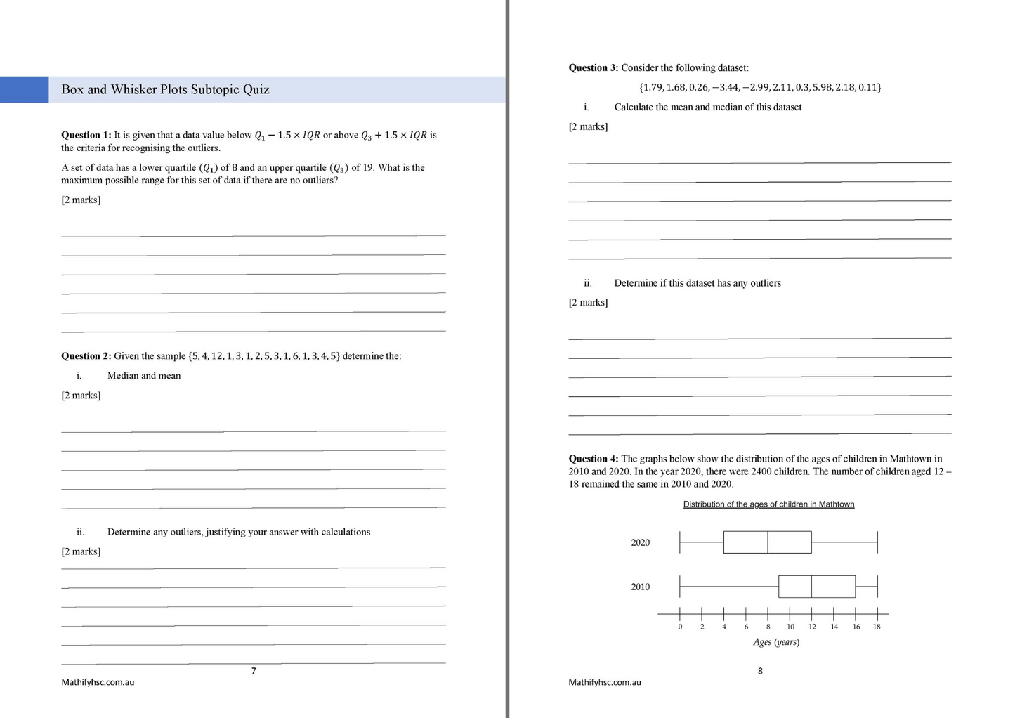 Data & Linear Regression Workbooks Set