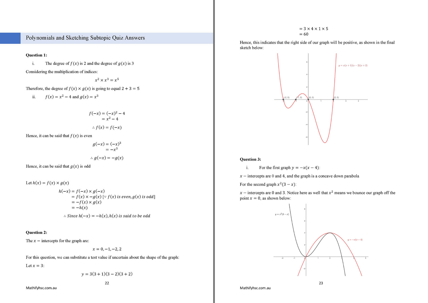 Year 11 Functions Workbooks Set