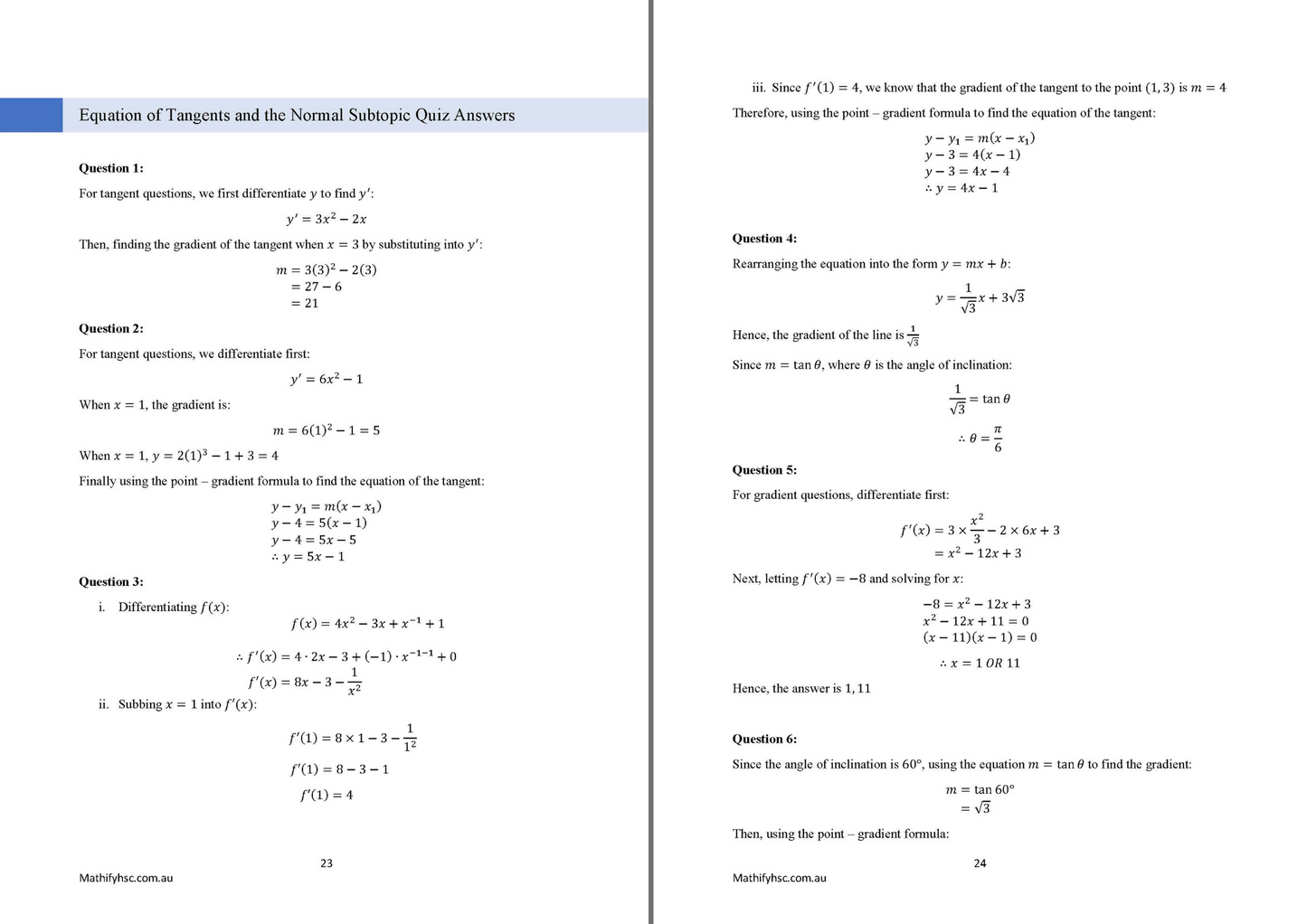 Year 11 Differentiation Workbooks Set