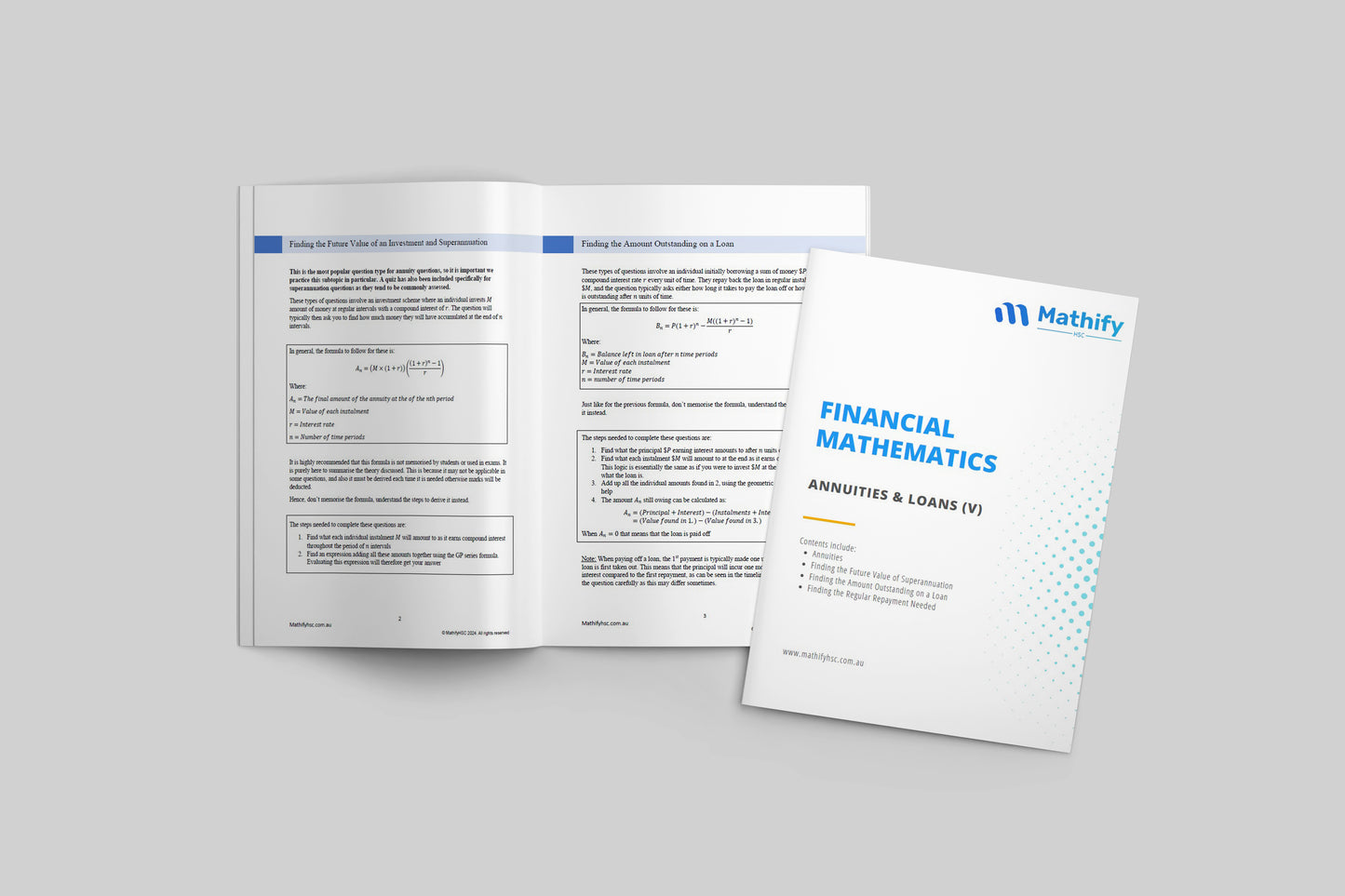 Financial Mathematics Workbooks Set